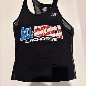 New Balance Black All-America Lacrosse Graphic Tank